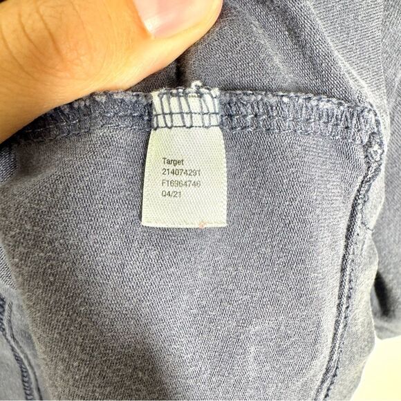 All in Motion Womens Size Medium  Blue Cropped Supima Cotton Spandex T-Shirt - Picture 4 of 6